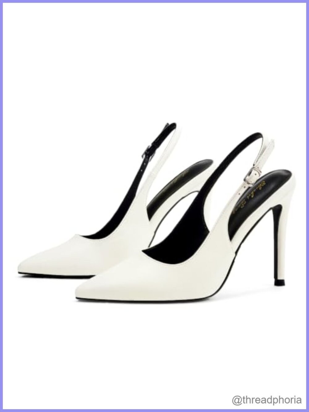 Pointed Toe Slingback Stiletto Pumps Closed Toe Wedding Heels